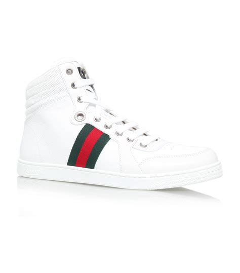 gucci high top wit|Gucci high top sneakers men's.